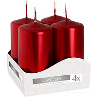 Набор свечей 4шт. цилиндр Красный металлик (sw40/80-230) r_222