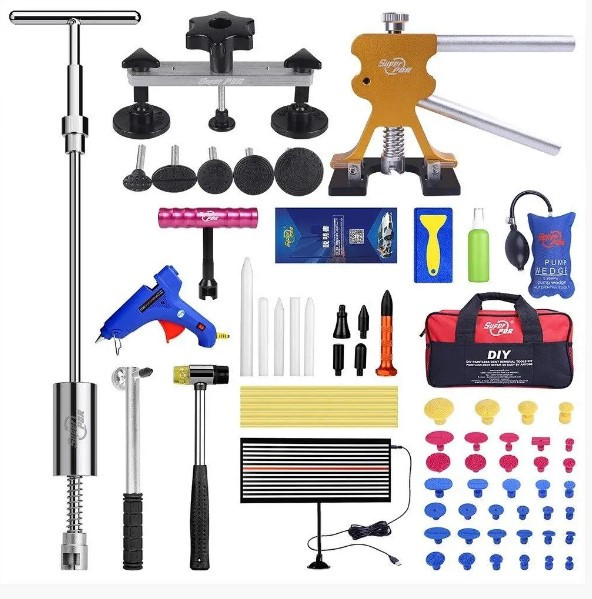 Інструмент для видалення вм'ятин без фарбування рихтування вм'ятин набір Pdr інструменти рихтування, фото 1