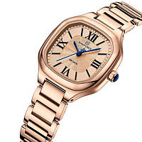 Красивые женские часы Розовое золото Naviforce Carrera RoseGold Класичний наручний жіночий годинник