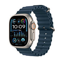 Смарт-часы Apple Watch Ultra 2 49mm GPS + Cellular Titanium Case with Ocean Blue Band (MREG3) (2023) (БУ)