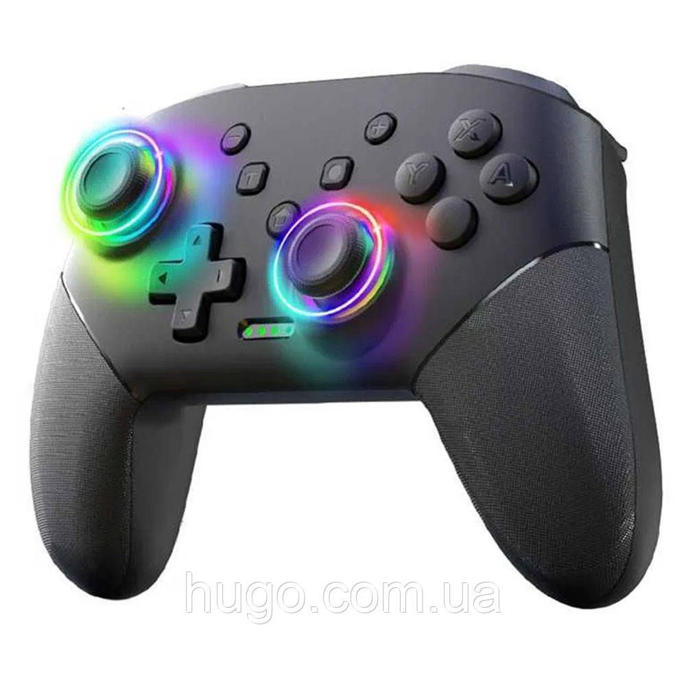 Бездротовий геймпад з RGB підсвічуванням S80 / Бездротовий контролер / Ігровий джойстик / Джойстик бездротовий, фото 1