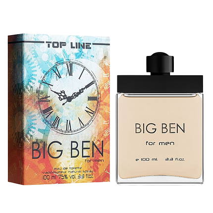 TOP LINE Туалетна вода для чоловіків BIG BEN, 100 мл, фото 1
