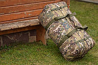 Армейская сумка 130л непромокаемая с двойным замком для максимальной зашиты от влаги цвет МУЛЬТИКАМ