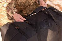 Сумка ЮС для ВСУ, надежная сумка для передислокаций, пошито армированными нитками, объем 130 литров "UA/W"