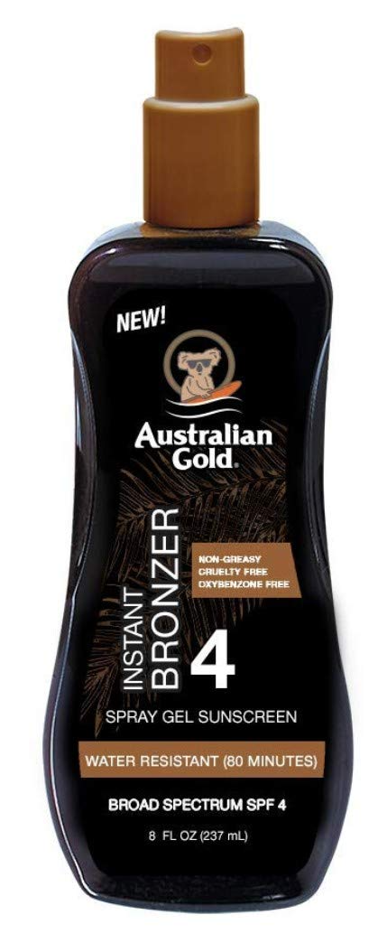 Сонцезахисний спрей-гель з бронзатором Australian Gold Spray Gel Bronzer