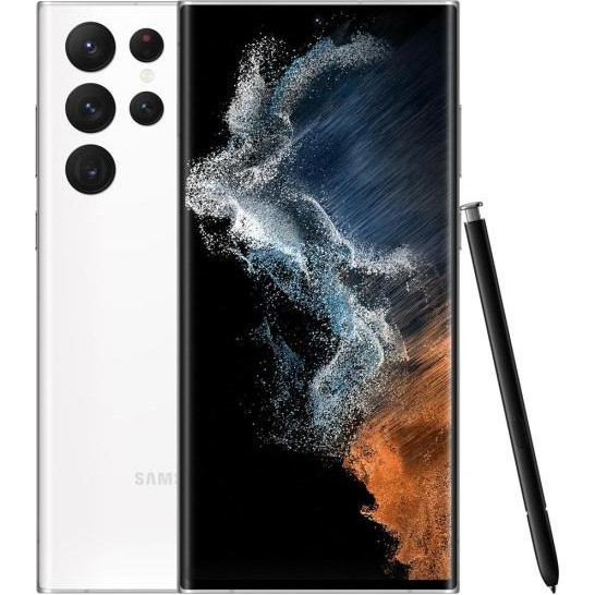 Samsung Galaxy S22 ULTRA 5G SM-S908B 8/128GB White DUOS Exynos 2200 5000 мАг, фото 1
