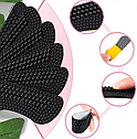 Силіконові вкладиші з масажними зонами від натирання п'ят Silicone Heel Stickers Black, фото 4