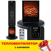 Напольный керамический тепловентилятор 20 кв.м для зимы и лета POWERMAT экономный обогреватель для дома ТОП