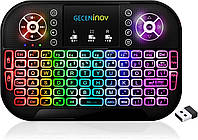 Міні-бездротова клавіатура GECENINOV із сенсорною панеллю та RGB підсвічуванням
