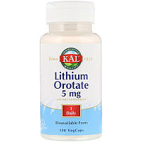 Литий Lithium Orotate KAL 5 мг 120 капсул PS, код: 7699880