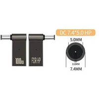 Адаптер PD 100W USB Type-C Female to DC Male Jack 7.4x5.0 mm HP ST-Lab PD100W-7.4x5.0mm-HP d