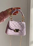 Жіноча сумка з ручкою крос-боді через плече на ланцюжку фіолетовий пурпурний, фото 2