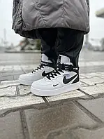 Air Force 1 Lv8 Mid White (хутро)