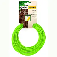 Жилка для триммера 3мм шестикутник 15м VERANO (71-777)
