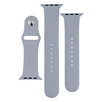 Ремешок Band Silicone Two-Piece для Apple Watch 42 Apple Watch 44mm Mist blue KS, код: 7444132