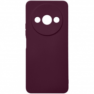 Силіконовий чохол Soft Silicone Case для Xiaomi Redmi A3/Poco C61 (бордовий)
