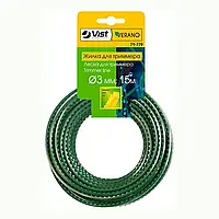 Жилка для триммера 3мм пилка 15м VERANO (71-779)