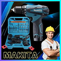 Шуруповерт аккумуляторный набор Makita 12V с кейсом акумуляторний шуруповерт 12 вольта с инструментами glbl