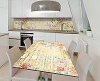 Наклейка 3Д виниловая на стол Zatarga «Лирика о ботанике» 650х1200 мм для домов, квартир, сто KS, код: 6441205