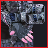 Тактические военные защитные перчатки с костяшками без пальцев штурмовые летние на липучках