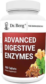 Удосконалені травні ферменти преміумкласу Dr. Berg's Advanced Digestive Enzymes 180 таблеток