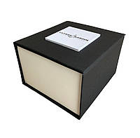 Подарункова упаковка - коробка для годинників, Ulysse Nardin (Уліс Нардін) Чорний з білим ( код: IBW108-4 ) VCT