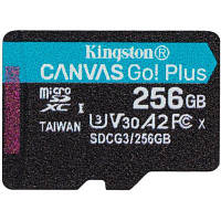 Карта памяти Kingston 256GB microSDXC class 10 A2 U3 V30 Canvas Go Plus (SDCG3/256GBSP) zb