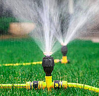 Разбрызгиватель для полива газона, Садовый спринклер с вращением на 360, Спринклеры для полива сада