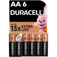 Батарейка Duracell AA лужні 6 шт. в упаковці (5007757) zb