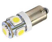 2x LED BA9S T4W лампа в автомобіль, 4+1 SMD zb