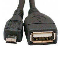 Дата кабель OTG USB 2.0 AF to Micro 5P 0.1m Atcom (3792) zb