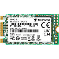 Накопичувач SSD M.2 2242 250 GB Transcend (TS250GMTS425S) zb