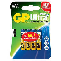 Батарейка Gp AAA LR03 Ultra Plus Alcaline * 4 (GP24AUP-2UE4) zb