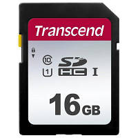 Картка пам'яті Transcend 16 GB SDHC class 10 UHS-I U1 (TS16GSDC300S) zb