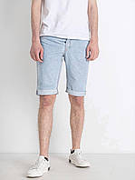 Мужские стильные шорты, джинсовые, классические в светло-голубом цвете, 29-36