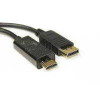 Кабель мультимедійний Display Port to HDMI 1.8m PowerPlant (KD00AS1278) zb