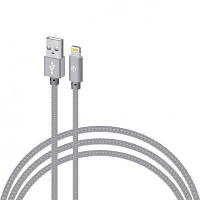Дата кабель USB 2.0 AM to Lightning 1.0m CBGNYL1 grey Intaleo (1283126477652) zb