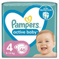 Подгузники Pampers Active Baby Maxi Размер 4 (9-14 кг) 46 шт (8001090949097) zb