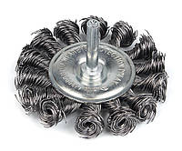 Щітка Polax кільцева для металу для дриля пучки крученого дроту 1 4 75 мм (54-174) ZK, код: 2332326