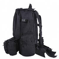 Новинка! Рюкзак тактический военный с подсумками 55 л Tactical Backpack B08 Чёрный