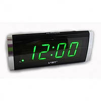 Новинка! Электронные проводные цифровые часы VST 730 Зелёная подсветка