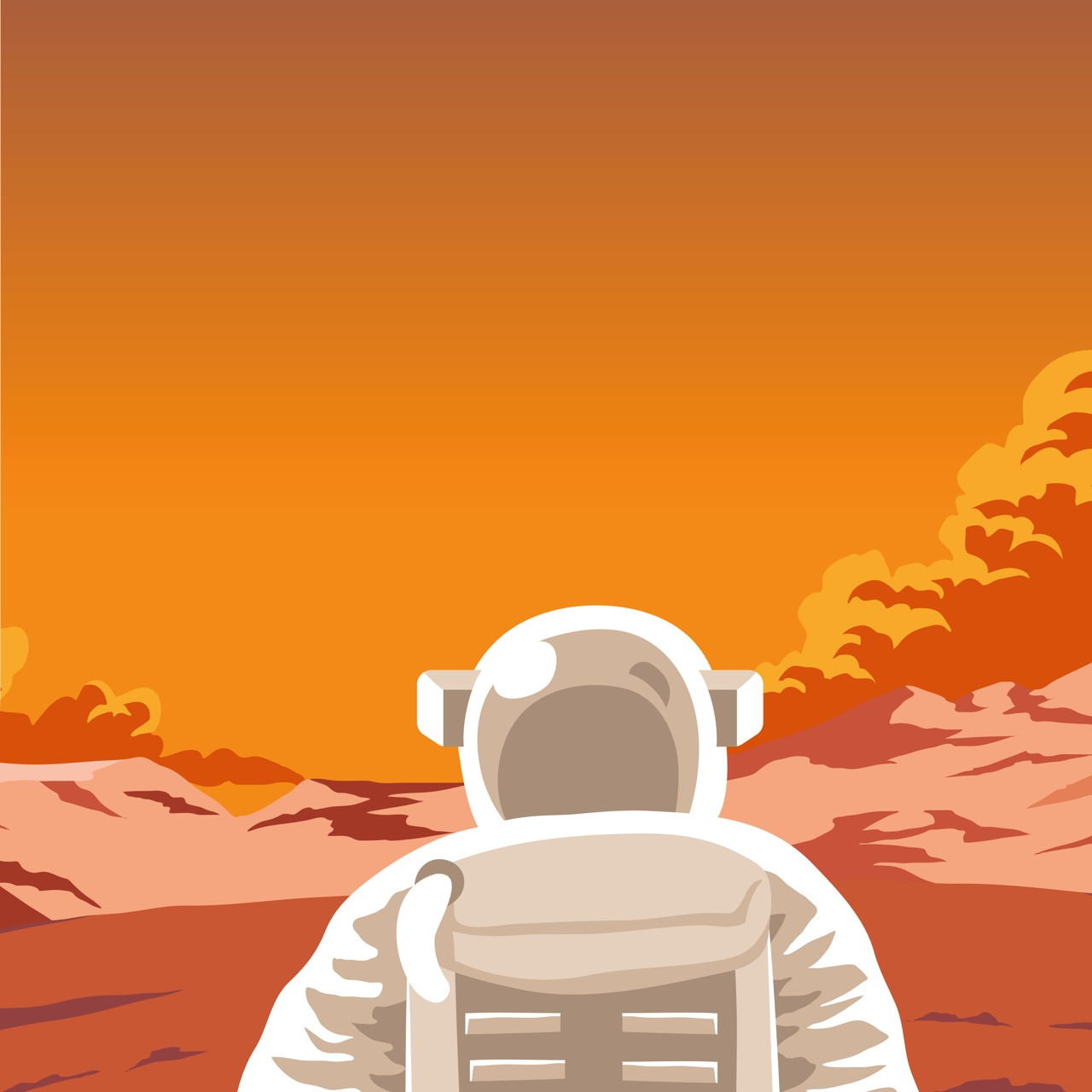 Плакат "Дослідник Марса, Mars", 60×43см