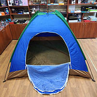 Новинка! Палатка туристическая раскладная 200 х 200 см двухместная с москитной сеткой (50391)