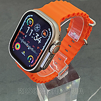 Смарт часы с Bluetooth Smart Watch GS9 Ultra 49mm. | Качественные умные наручные часы унисекс модель Оранжевый