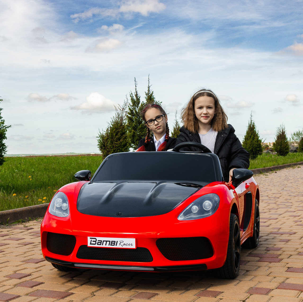 Дитячий електромобіль Bambi YSA-021 (червоний колір) 2-місний 48V до 100 кг, фото 1