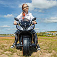 Дитячий електромотоцикл SR Moto (фарба, чорний колір) 24V, фото 8