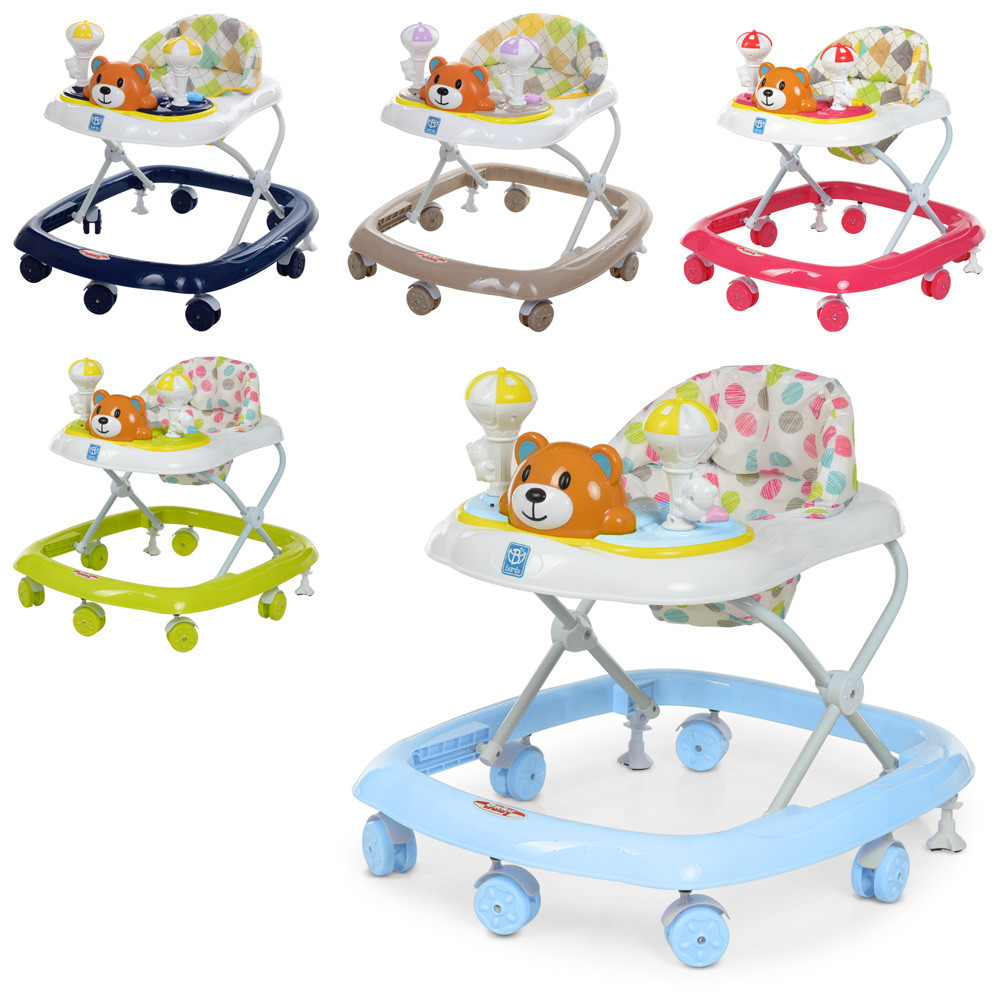 ДИТЯЧІ ХОДУНКИ M 3656-2 ТМ BAMBI Ведмедик Салатовий
