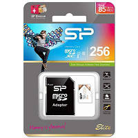 Картка пам'яті Silicon Power 256Gb microSDXC Class 10 UHS-I U1 Elite + adapter (SP256GBSTXBU1V21SP) zb