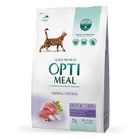 Сухой корм для кошек Optimeal для взрослых со вкусом утки 4 кг (B1840701) zb