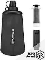 Бутылка-фильтр для воды LifeStraw Peak Squeeze, 650 мл (Dark Mountain Gray)